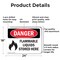 Signmission Flammable Liquids Stored Here Danger Sign, Aluminum, 24in W x 18in L, 2PK OS-2PACK-DS-A-1824-L-2012 - alternate 9